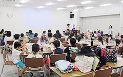 ものづくり・理科実験教室:明電舎 沼津事業所 沼津市 夏休み親子エコ教室 風力発電機を作ろう
