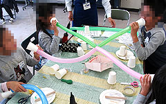 ものづくり・理科実験教室:神奈川県座間市青少年センター わくわくサイエンスくらぶ2017 音と電話の不思議を体験する