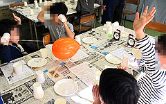 ものづくり・理科実験教室:東京都小平市立第十三小学校 放課後子ども教室 電話はなぜ聞こえるの?